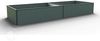 GFP HALFSIZE Aluminium Hochbeet - Platzsparendes & Stabiles Gartenbeet in Anthrazit - 297 x 99 x 39 cm - Ideales halbhohes Modell für Familien-Gartenspaß Bild 2