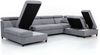 AX LIVING U Sofa mit Schlaffunktion Olettio 342 cm Grau R Bild 3