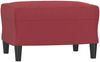 vidaXL 3-Sitzer-Sofa mit Hocker Weinrot 180 cm Kunstleder 3201125 Bild 5