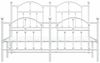 vidaXL Bettgestell mit Kopf- und Fußteil Metall Weiß 140x190 cm 353506 Bild 5