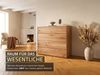Massivart® Kommode 100 cm Breite 4 Schubladen Wildeiche massiv geölt »SKOV«, Massivholz · griffloses Design · Tip-on-Funktion · viel Stauraum Bild 3