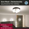 Paulmann 71069 Selection Bathroom Deckenleuchte Gove Schwarz Satin 3-flammig G9 IP44 Bild 4