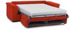 Dmora 2-Sitzer Schlafsofa Biscossi, Schlafsofa fürs Wohnzimmer, gepolstert, abnehmbar, 100 % Made in Italy-Qualität, 205x95 h100 cm, Orange Bild 4
