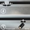 Briloner Leuchten Schienensystem-Sets RAIL, ohne Leuchtmittel, Schienensystem Rail 1,5 m Schwarz max. 9W Decke Wohnzimmer Büro Küche Bild 4