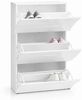 OTTO home Schuhschrank Luxor 3, Schuhklapper, Schuhkommode, Höhe 121 cm UV-lackiert, Hochglanz, grifflos, 3-Klappen Bild 4