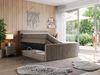 Boxspringbett KING DOREN, mit zwei Bettkästen und einer Multipocket-Matratze - 120x200 - Braun Velours - H4 Bild 2