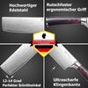 Japanisches Kochmesser 17 cm Nariki Hackmesser Küchenmesser Edelstahl Griff Bild 5