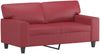 vidaXL 2-Sitzer-Sofa Weinrot 120 cm Kunstleder 359415 Bild 2