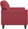 vidaXL 2-Sitzer-Sofa Weinrot 120 cm Kunstleder 359415 Bild 4