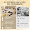 LVHOM Polsterliege 90x200cm, Schlafsofa mit Ausziehbett 90x200cm, Stauraum, Samt, Kinderbett/Gästebett/Sofa, niedrig im Kinderzimmer, Gästezimmer, Wohnzimmer Bild 5
