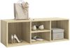 vidaXL Schuhbank Sonoma-Eiche 105x35x35 cm Holzwerkstoff 804466 Bild 3