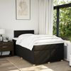 vidaXL Boxspringbett mit Matratze Schwarz 120x190 cm Stoff 3288914 Bild 4