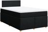 vidaXL Boxspringbett mit Matratze Schwarz 120x190 cm Stoff 3288914 Bild 3