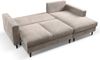 Selsey 'Nalika' Ecksofa mit Schlaffunktion, Kordsamt-Bezug, beige, rechtsseitig, 90 x 230 x 143 cm Bild 3
