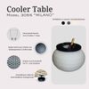 COOTAB Cooler Table MILANO 3-in-1 Loungetisch mit Acryl-Kühler - Champagner Bild 3