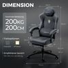 Dowinx Gaming-Stuhl Atmungsaktiver und Ergonomischer Bürostuhl aus Mikrofaser-Velours (Packung), Weiches Sitzgefühl, Verstellbarer Schreibtischstuhl mit Fußstütze Bild 4