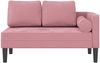 vidaXL Chaiselongue mit Kissen Rosa Samt Bild 3