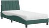 vidaXL Bett mit Matratze "Hanko" Dunkelgrün 90x190 cm Samt 3208571 Bild 2