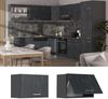 Hängeschrank R-Line Schwarz Beton 60 cm Flach Vicco Bild 2