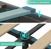 Polsterbett 180x200 cm mit Stauraum – Doppelbett mit LED und USB-C Ladestation, ohne Matratze Bild 3
