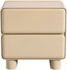 Vente-unique - AUNELA Bedside table Holz, Platte Beige - B 42,5 cm x H 56,5 cm x L 56,5 cm Bild 3