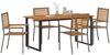 vidaXL Garten Essgruppe 5 pcs Grau Massivholz Akazie 3365458 Bild 3