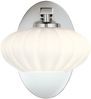 Elstead Lighting QN-PIM1-PC QUINTIESSE Wandleuchte Pim G9 3W LED IP44 3000K Stahl, Chrom poliert; Opalglas Satin satiniert L:21. 9cm H:20. 3cm B:17. 9cm dimmbar Bild 2