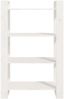 vidaXL Bücherregal/Raumteiler Weiß 80x35x125 cm Massivholz Kiefer 813905 Bild 5