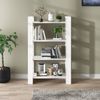 vidaXL Bücherregal/Raumteiler Weiß 80x35x125 cm Massivholz Kiefer 813905 Bild 3