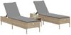 vidaXL 3-tlg. Sonnenliegen-Set mit Auflage Beige Poly Rattan 3284266 Bild 3
