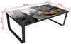 vidaXL Couchtisch mit Glasplatte Rechteckig 240967 Bild 3