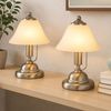 RGB LED Messing Tischlampe, Touchschalter, H 27 cm, ANTIQUE Bild 2