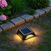 LED Solar-Wandleuchte, Bodenstrahler, IP65, Stufenschalter, L 14 cm Bild 2