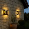 LED Solar-Wandleuchte, Bodenstrahler, IP65, Stufenschalter, L 14 cm Bild 3