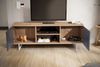 Lowboard Eiche-Dekor Grau 150x55x40 cm TV-Kommode Modern, Design TV-Schrank H... Bild 4
