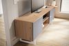 Lowboard Eiche-Dekor Grau 150x55x40 cm TV-Kommode Modern, Design TV-Schrank H... Bild 5