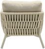 TERRANO Dining-Sessel, Rope 30mm natur, Gestell: Aluminium taupe, inkl. Auflage beige Bild 4