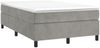 vidaXL Boxspringbett mit Matratze Hellgrau 120x190 cm Samt 3269703 Bild 2