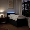 vidaXL Boxspringbett mit Matratze Schwarz 90x200 cm Stoff 3288087 Bild 5