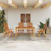 vidaXL Garten Essgruppe 5 pcs Braun Massivholz Akazie 3375626 Bild 4