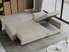Ecksofa mit Schlaffunktion L-Form mit Bettkasten - DORIAN-Non - Beige Boucle Bild 5