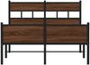 vidaXL Bettgestell ohne Matratze Braun Eiche 120x190 cm Holzwerkstoff 4017341 Bild 4