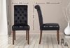 CLP 2er Set Esszimmerstühle Lisburn Mit Lehne im Chesterfield Design,schwarz Samt Bild 2