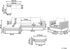 Lounge Set mit Tisch 4-Sitzer CALASETTA rechtsseitig Beige Polyrattan Bild 2