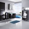 FACKELMANN KARA Waschtisch Set mit Spiegelschrank 80 cm breit, Anthrazit, Waschbecken Glas Mint, 2 Schubladen Bild 2