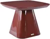 Vente-unique - NATAZA Beistelltisch Holz, Platte Rot - B 60 cm x H 45 cm x L 60 cm Bild 3
