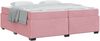 vidaXL Bettrahmen mit Matratze Rosa 200 x 200 cm Stoff 3399313 Bild 2