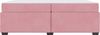 vidaXL Bettrahmen mit Matratze Rosa 200 x 200 cm Stoff 3399313 Bild 5