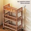 BlingBin Küchenwagen Servierwagen, Aufbewahrungswagen mit Rollen Rackwagen mit 3 Ablage, (1er Set, 1 St, L50 × l30 × H82 cm), Küchenregal Organizerwagen, mobiler Allzweckwagen Beistellwagen Bild 3