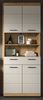 Badezimmer Hochschrank Shawn in sand und Eiche 74 x 191 cm Bild 2